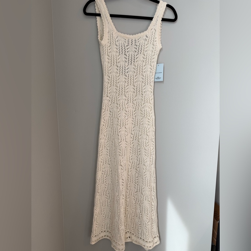 AQUA & Kristopher Brock
Cotton Crochet Midi Dress
